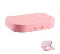 Rumyve Portable Eyelash Case,3 Layers False Eyelash Storage Box,Eyelash Storage Organizer, Eyelash Container Case with Mirror Empty Eyelashes Storage Box for Women