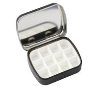 Rumyve Portable Tiny Painting Tray,Empty Watercolor Palette Metal,Portable Paint Palette for Gouache Watercolor Art Craft