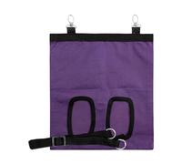 Rumyve Rabbit Hay Feeder Bag,Long Wear Feeder Bag,Oxford Fabric Hanging Bag,Small Animals Hay Feeder Bag for Rabbit Guinea Pig Hamster(Purple)