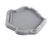 Rumyve Reptile Rock Food Dish,Resin Non-slip Climbing Pet Turtle Lizard Rock Drinking Food Feeder Dish