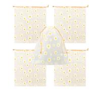 Rumyve Resealable Drawstring Storage Bag,5pcs Waterproof Plastic Travel Bag,30x35cm Transparent Travel Storage Bag for Clothes,Makeup Shoes and Travel Accessories