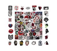 Rumyve Rumyve100pcs Horror Style Cool Goth Decal,Vinyl Waterproof Horror Cool Graffiti Decal Bag Laptop Guitar Car