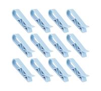 Rumyve Rumyve12pcs Garbage Bag Clip,Multi-functional Creative Garbage Bag Buckle Non-slip Fixed Clip,Plastic Garbage Can Clip Blue