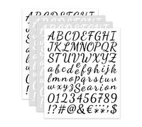 Rumyve Rumyve4 Package Self-Adhesive Vinyl Alphanumeric Symbol Sticker Kit, Vinyl Letter Sticker Scrapbook, Decoration, Craft and DIY, Mailbox