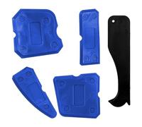 Rumyve Silicone Sealers Kit (5-PCS Set) - Multi-Blade Sealant Application Tools for Kitchen and Bathroom (Blue)