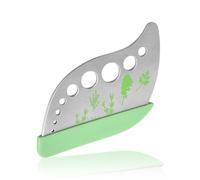 Rumyve Stainless Steel Herbal Peeler, Stainless Steel Tool Vegetable,Kale Knife Stripper Stainless Steel Leaf Stripper,Mini Leaf Stem Stripper with Protective Cover
