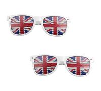 Rumyve Union Jack Glasses,Novelty Party Dress Up Eyewear,Great Britain Glasses,Platinum Jubilee Party Decorations,for Celebration Parade Costume Accessory