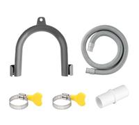 Rumyve Washing Machine Drain Hose Extension - 1m Long Hose, Pipe Kit for Washing Machine and Dishwasher