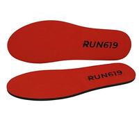 Run 619 Zero Drop Shoe Insoles, Traditional Shape, Foot Forming, Regular Width - Thick, Firm, Flat Shoe Inserts - Men's 11-12