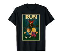 Run - 99 Nights Halloween Gamer Deer in The Forest Kids Meme T-Shirt