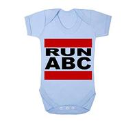 Run ABC Music Parody Baby Grow Vest, 0-3 Months, Pastel Blue