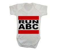 Run ABC Music Parody Baby Grow Vest, 0-3 Months, White