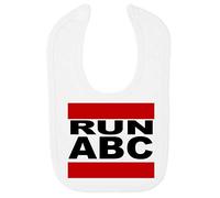Run ABC Music Parody Cotton Baby bib - White