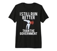 Run Better Than Gov. Funny Knee Pain Broken Knee Surgery Premium T-Shirt