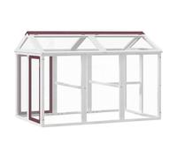 Run Box Animal Cage Run Enclosure Wooden Rabbit Hutch Solid Wood Pine vidaXL