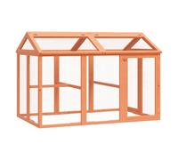 Run Box Animal Cage Run Enclosure Wooden Rabbit Hutch Solid Wood Pine vidaXL