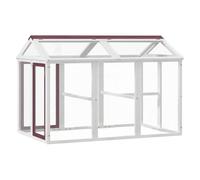 Run Box Animal Cage Run Enclosure Wooden Rabbit Hutch Solid Wood Pine vidaXL