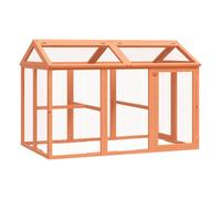 Run Box Animal Cage Run Enclosure Wooden Rabbit Hutch Solid Wood Pine vidaXL