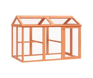 Run Box Animal Cage Run Enclosure Wooden Rabbit Hutch Solid Wood Pine vidaXL