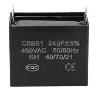 Run Capacitor, CBB61 450V AC 24uF 50/60Hz AC Capacitor for 400/350/300/250VAC UL/RU listed Motor Capacitor