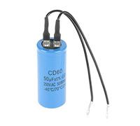 Run Capacitor, CD60 Motor Starting Capacitor 250V AC 50uf/150uf/200uf/400uf/600uf for 50Hz/60Hz Motor, Air Compressor, Switching Capacitor Heat Resisting Explosion-Proof Capacitor (50uf)