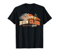 Run Club Here for The Coffee Funny Running Social Runner T-Shirt