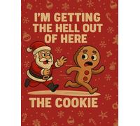 Run, Cookie, Run! The Christmas Notebook: A Fun and Festive Holiday Journal with Santa & Gingerbread Artwork - Great Gift for Adults and Teens