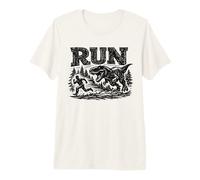 Run Dinosaur Running Chase Funny Premium T-Shirt