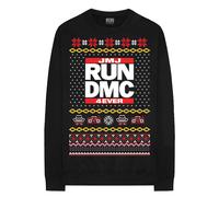 Run DMC Christmas In Hollis Sweatshirt in Black | Size: Medium Run DMC Black M