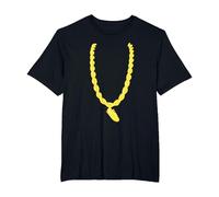Run DMC Gold Chain T-Shirt, Men's Big and Tall, Black, 5X Tall