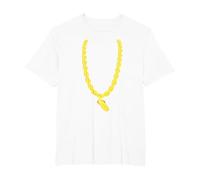 Run DMC Gold Chain T-Shirt, Men's Big and Tall, White, 5X Tall