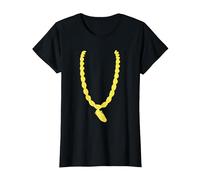 Run DMC Gold Chain T-Shirt, Women, Black, Large