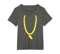 Run DMC Gold Chain T-Shirt, Women's Plus, Asphalt Grey, 5X