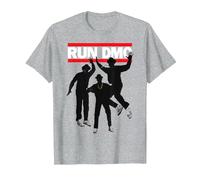 Run DMC Jump Logo T-Shirt, Men, Heather Grey, 4X-Large