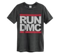 RUN DMC LOGO AMPLIFIED VINTAGE CHARCOAL X LARGE - T-shirt