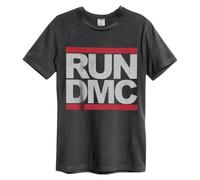 RUN DMC LOGO AMPLIFIED VINTAGE CHARCOAL X LARGE - T-shirt