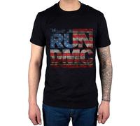 Run DMC Men's Americana Logo T-Shirt in Black | Size: Large Run DMC Black L