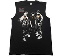Run DMC Men's Gold Chains Photograph Tank Top in Black | Size: Small Run DMC Black S
