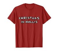 Run DMC Official Christmas In Hollis Logo Back Print T-Shirt