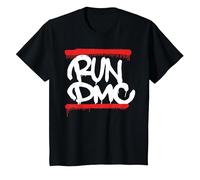 Run DMC Official Graffiti Logo T-Shirt T-Shirt, Youth, Black, X-Small