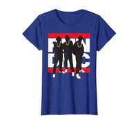 Run DMC Official Silhouette T-Shirt, Women, Royal Blue, X-Small
