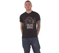 Run DMC POW Band Logo T-Shirt in Black | Size: XL Run DMC Black XL