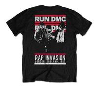 Run DMC Rap Invasion T-Shirt in Black | Size: Medium Run DMC Black M
