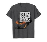 Run DMC Rasing Hell T-Shirt, Men, Dark Heather Grey, 4X-Large