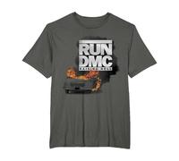Run DMC Rasing Hell T-Shirt, Men's Big and Tall, Asphalt Grey, 5X Tall