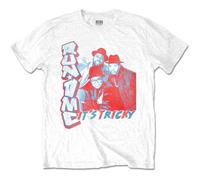 RUN--DMC T Shirt Its Tricky Band Logo Official Mens White M