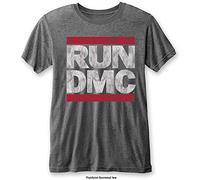 Run Dmc - T-Shirt # L Grey Unisex # Dmc Logo