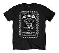 Run Dmc - T-Shirt # M Unisex Black # Rock N' Rule Whiskey Label