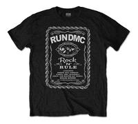 Run Dmc - T-Shirt # Xxl Unisex Black # Rock N' Rule Whiskey Label
