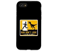 Run Don't Look The Fossil Got Revenge Matching Dinosaur Sign Case for iPhone SE (2020) / 7 / 8